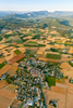 Paysage aérien du sud de la Drôme pour dues relevés photographiques des routes du département